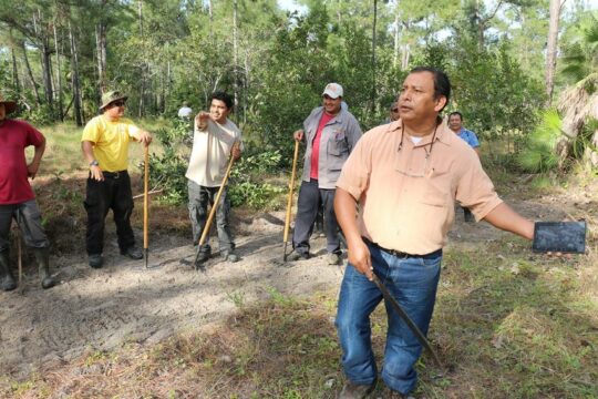 PFB - instructor reviewing fire line