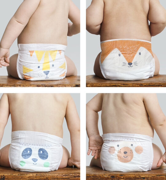 Kit & Kin nappy designs