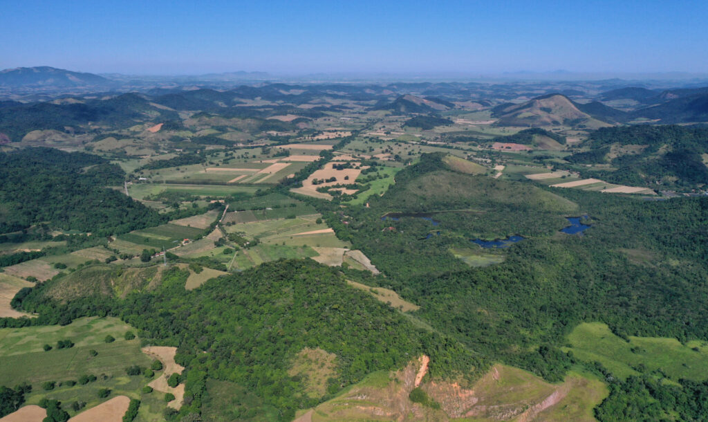 REGUA and fragmented forest patches on it's outskirts. ©Nicholas Locke.