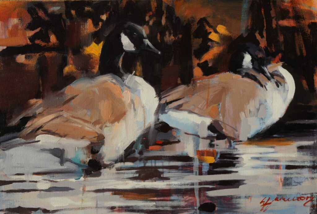 Canada Geese painting by Lorna Hamilton