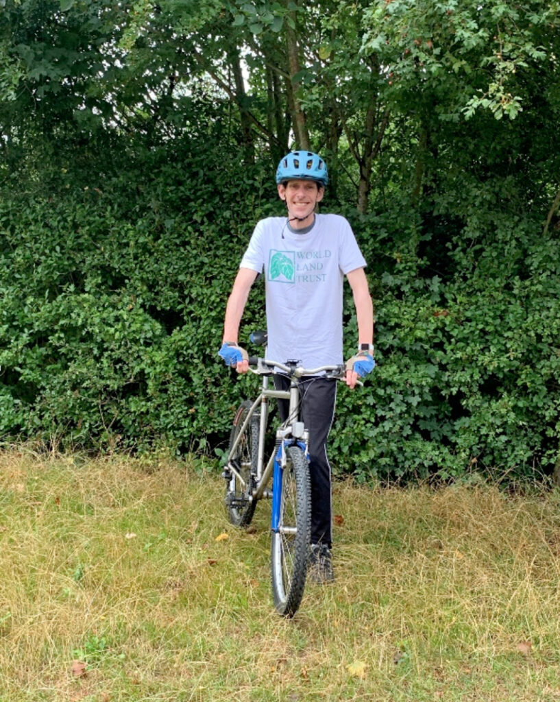 WLT CEO Jonathan Barnard with his bicycle
