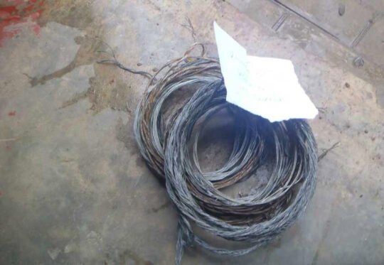 Snares removed by rangers ©Kasanka Trust Snares removed by rangers ©Kasanka Trust