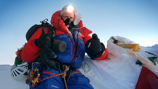 Nick Hollis Everest Summit Photo